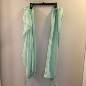 Laundry Bag set of 2 drawstring closure green Great for College Students!